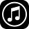 iTunes Black White Logo PNG