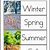 Printable Seasons Chart Preschool