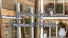How to Make Farmhouse Blanket and Towel Ladders from New and Salvaged Finds