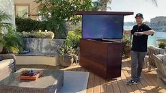 Must have weather ready outdoor hidden TV lift cabinet