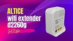 Altice Wifi Extender d2260g Setup