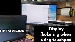 Why HP Pavilion 14 Display Flickering When Using Touchpad | Problem solved!!