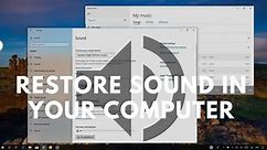 Fixed: How to Restore Sound to my Computer (Windows 11/10)