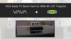 VAVA projector using a IKEA Besta TV Hack with Telon screen