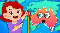 Explore The 7 Continents & Their Sizes! | Geography Songs For Kids | KLT