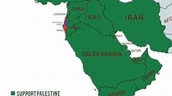 Countries in the middle east that support palestine (FREE PALESTINE 🇵🇸)#freepalestine #yourenotalone