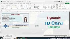 Make ID Cards in Excel Automatically | Step by Step Process on Making Automatic ID Cards