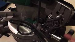 Hitachi miter saw c10fch2 - how to release clamp lever