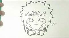 How To Draw Chibi Minato Easy - Naruto