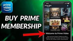 How To Buy Prime Membership On Amazon iPhone