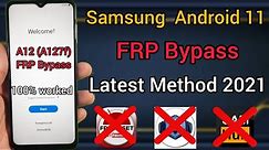 Samsung Galaxy A12 (A127f) Android 11 FRP Bypass