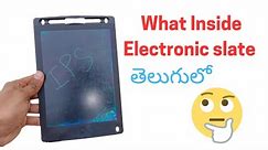 what Inside Electronic slate | what is inside writing table | in telugu