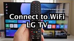 LG Smart TV - How to Connect To WiFi & Turn On/Off!