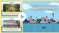 KS1 Human and Physical Geography Glossary PowerPoint