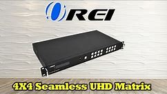 OREI Ultra HD 4x4 Matrix Video Wall (Overview: How to Use) - UHD-404VW