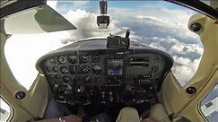 Cessna Skylane at 19,000ft - cockpit video - must see!