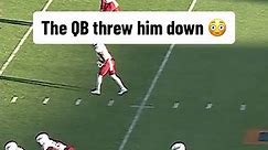 He received a penalty for unnecessary roughness on the play. #cfb #football #collegefootball