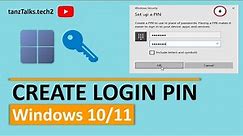 How To Set A Windows 11 Pin Code | How to Create a Pin on Windows 11 | How to Sign In With Pin