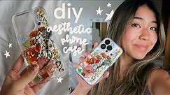 DIY aesthetic phone case // resin phone case
