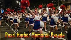 [4K] The Pearl Harbor Memorial Parade in Waikiki, Honolulu, Oahu, Hawaii
