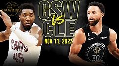 Golden State Warriors vs Cleveland Cavaliers Full Game Highlights | Nov 11, 2022 | FreeDawkins