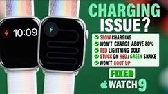 Apple Watch 9 Not Charging? - Fixed Stuck on Red/Green Lightning Bolt!