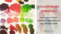 COLOUR MIXING ESSENTIALS - How to Mix any Colour you want by using only FIVE Pigments
