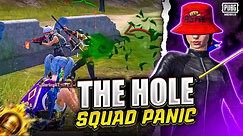 The Hole Squad Panic 🔥🔱 1 VS 4 CLUTCHES | IPHONE12 Mini. | PUBG MOBILE