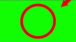 Red Circle With Two Arrows and Siren - HD Green Screen Meme Template for Instagram, TikTok, YouTube