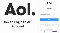 How to Login to AOL Account? mail.aol.com Email Login | AOL Login Email Account | AOL Sign-In Page