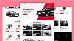 Create a Responsive Car Sale Website Design Using HTML CSS And JavaScript
