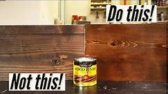 How to Stain Wood Like a PRO - 4 Simple Steps!