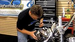 7 inch Headlight Visor - Install Video - Show Chrome Accessories and Big Bike Parts BBP-53-429