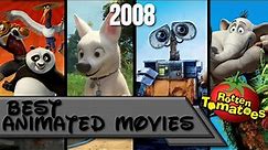 Top 10 | Best Animated Movies of 2008 (Rotten Tomatoes) 🍅