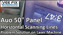 AUO Panel Horizontal Scanning Line Problem Solution on LCD Panel Repair Laser Machine