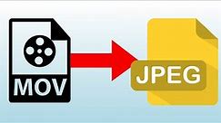 How to Convert MOV to JPEG in Windows PC