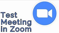 How to Start a Test Meeting in Zoom - How to Test Video and Audio in Zoom
