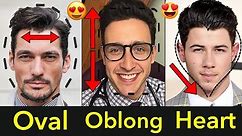 The Best Men's Hairstyles Guide for Long, Non-Chiseled, Round Faces | Oval, Oblong, Heart Face Shape