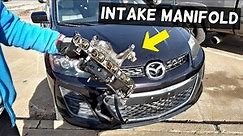 HOW TO REMOVE OR REPLACE INTAKE MANIFOLD ON MAZDA CX-7 CX7 MAZDASPEED 3 6