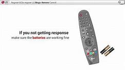 [LG WebOS TV] - How to Register and De-Register LG Magic Remote Control
