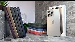 NATURAL TITANIUM iPhone in ALL iPhone 15 Pro Max Cases: SILICONE/CLEAR/FINEWOVEN CASES