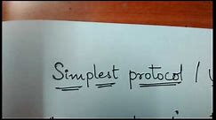 Simplest protocol/Unrestricted simplex protocol