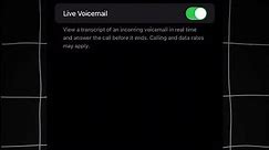 Enable Live voicemail in iphone #iphonetips #indiaiphone #livevoicemail