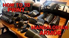 How To 3D Print MANDALORIAN Armor, How LONG It Takes, And How Many Grams Of Filament Are USED