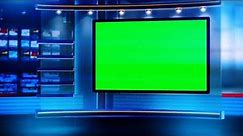 News Studio Green Screen