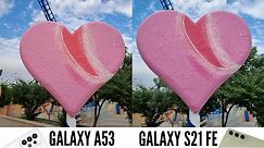 Samsung Galaxy A53 vs S21 FE SHOCKING Camera Comparison