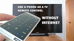 How to use a phone as a remote control for Non Smart TV without Wi-Fi #remotecontrol