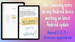 How to get Samsung notes on any Android device