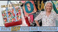 How To Make An Easy Tote Bag - In Only 6 Steps!