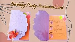 How to Make Birthday Party Invitation Card | Informal Invitation